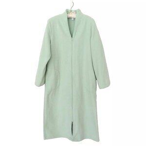 Charter Club Full Zip Plush Fleece Robe Mint Green Size Medium